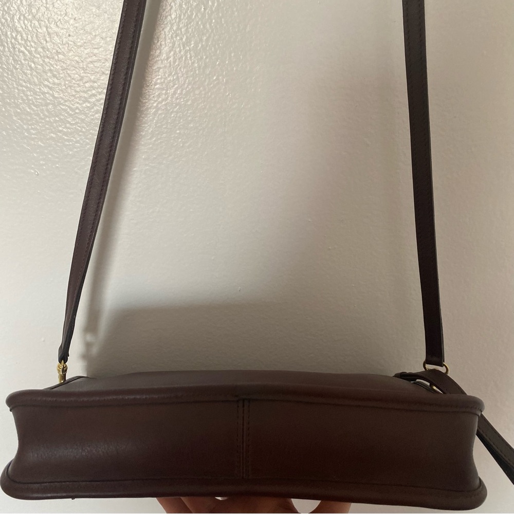 Vintage Coach Basic Bag No. 9455 Mahogany Brown Costa Rica Leather MINT CONDITIO - Picture 7 of 10